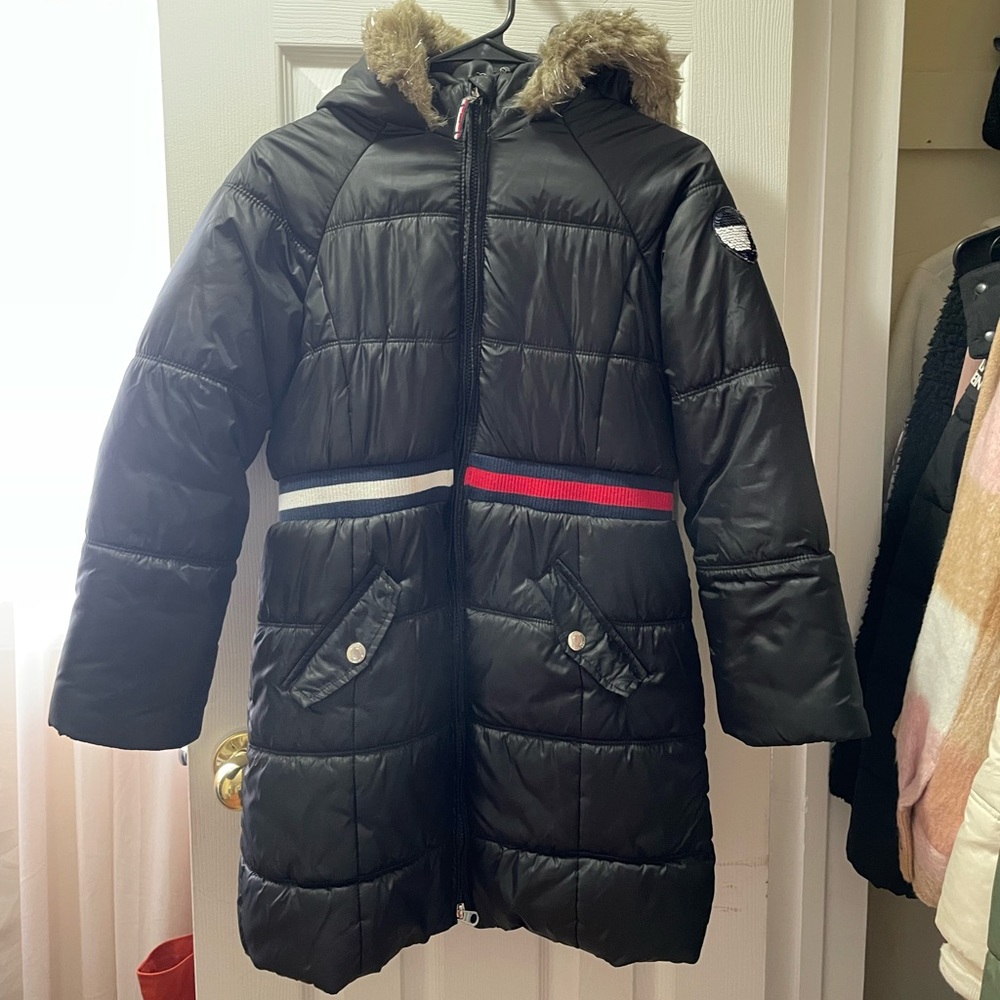 Big Girls long puffer jacket